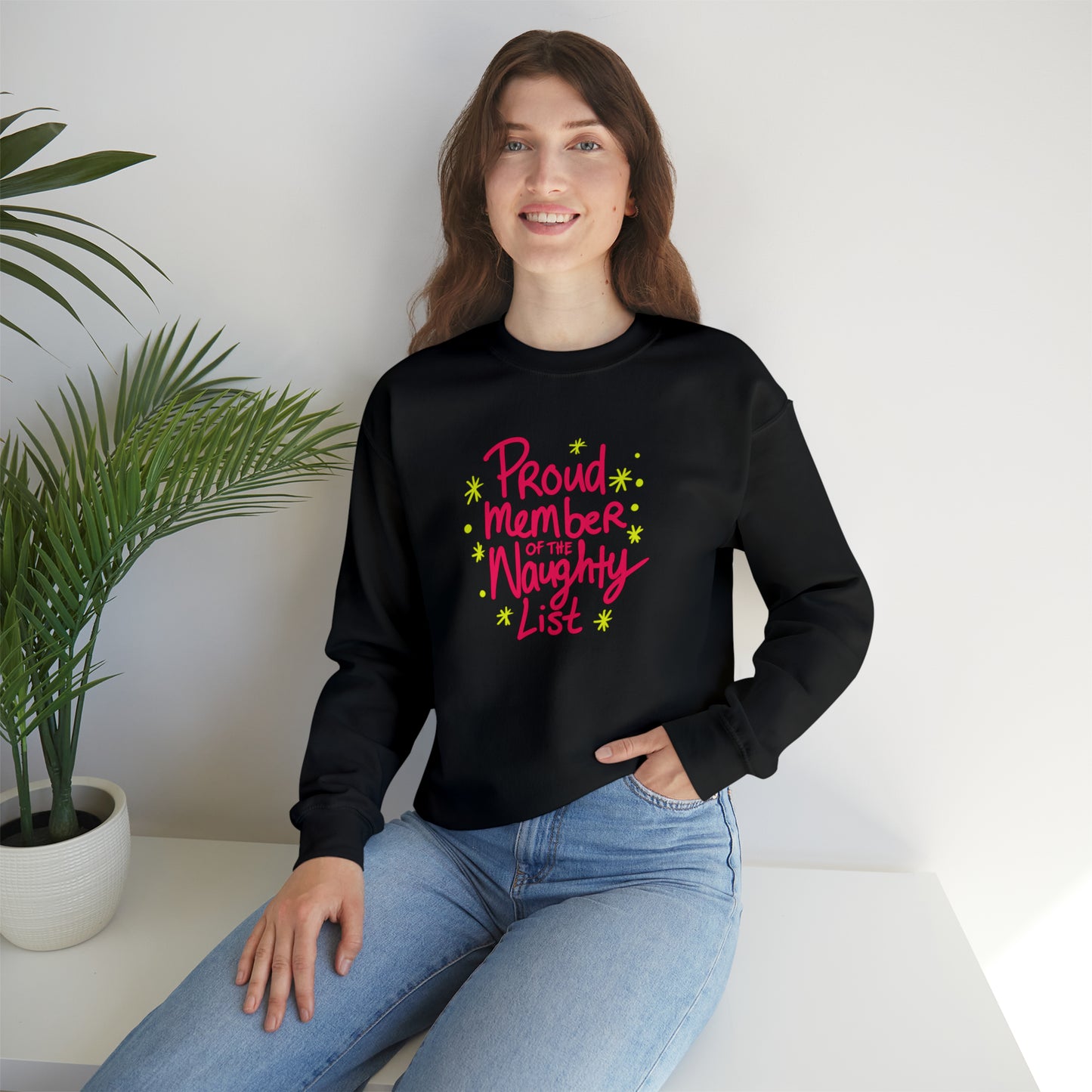 Proud Member of the Naughty List Christmas Sweatshirt | Matching Christmas Jumpers For Men, Women, Families | Xmas Gift