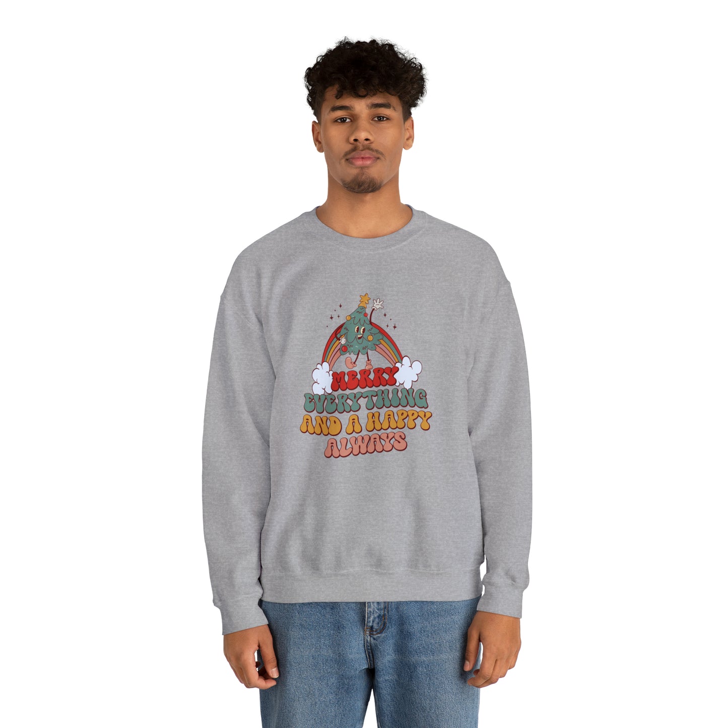 Merry Everything and a Happy Always Christmas Sweatshirt | Matching Christmas Jumpers | Xmas Gift | Christmas Sweater, Fun, Unique, Quirky