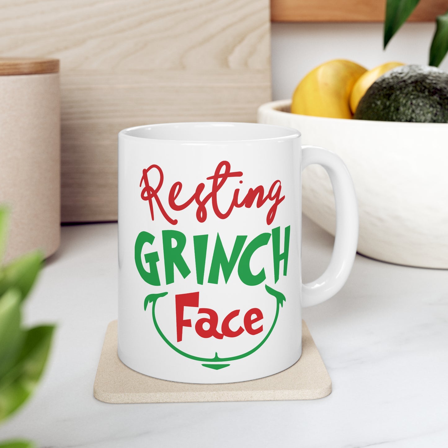 Resting Grinch Face - Christmas Mug