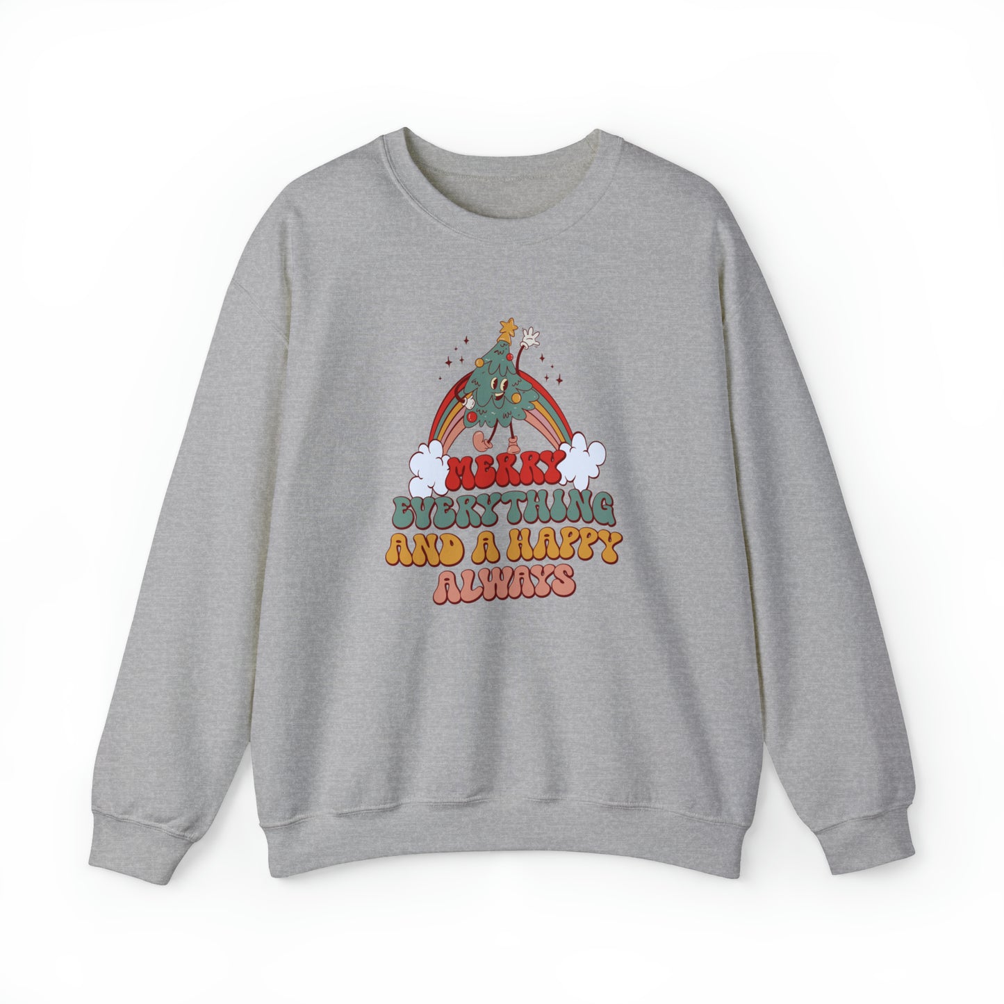 Merry Everything and a Happy Always Christmas Sweatshirt | Matching Christmas Jumpers | Xmas Gift | Christmas Sweater, Fun, Unique, Quirky
