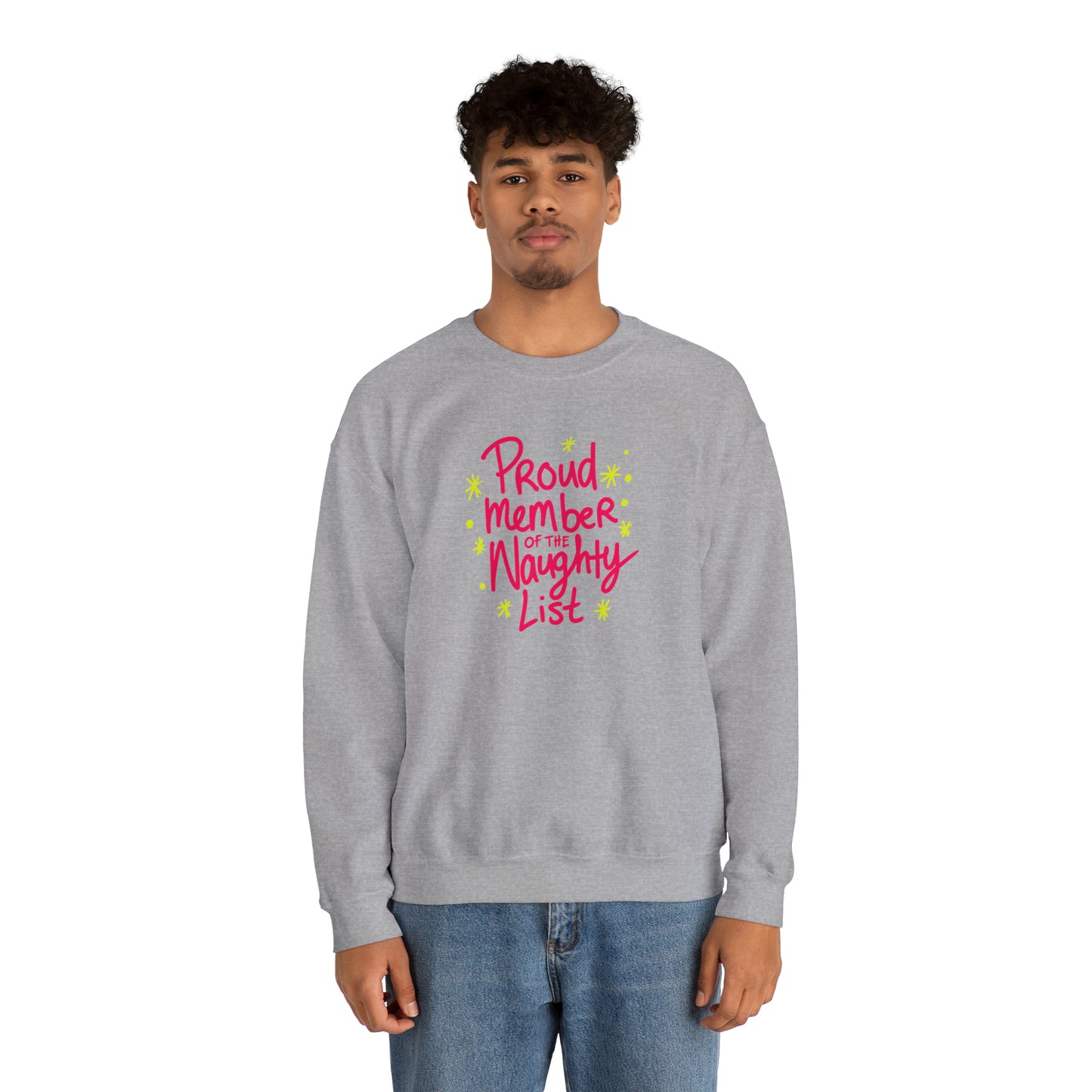 Proud Member of the Naughty List Christmas Sweatshirt | Matching Christmas Jumpers For Men, Women, Families | Xmas Gift