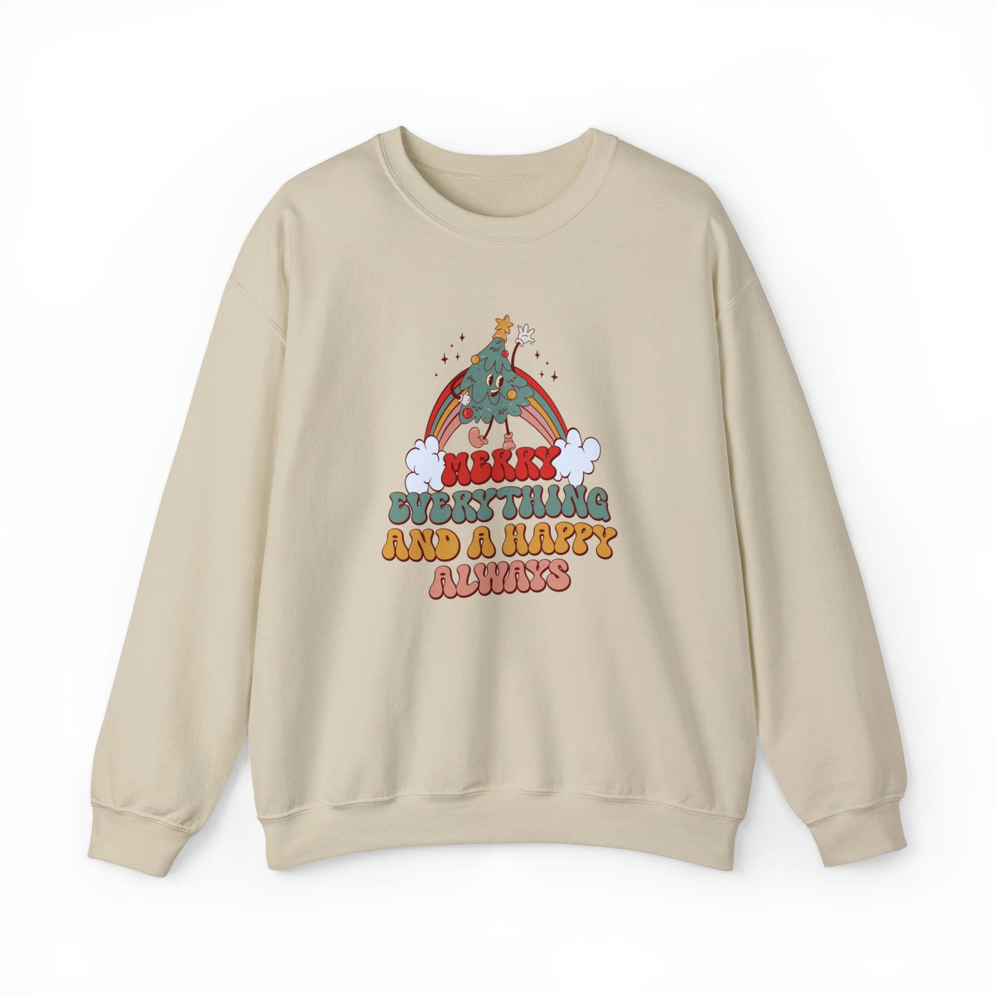 Merry Everything and a Happy Always Christmas Sweatshirt | Matching Christmas Jumpers | Xmas Gift | Christmas Sweater, Fun, Unique, Quirky