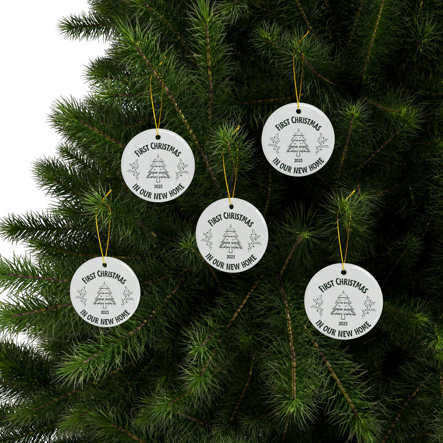 First Christmas in Our New Home Ceramic Ornament | Christmas Decoration | First Christmas in New Home 2023