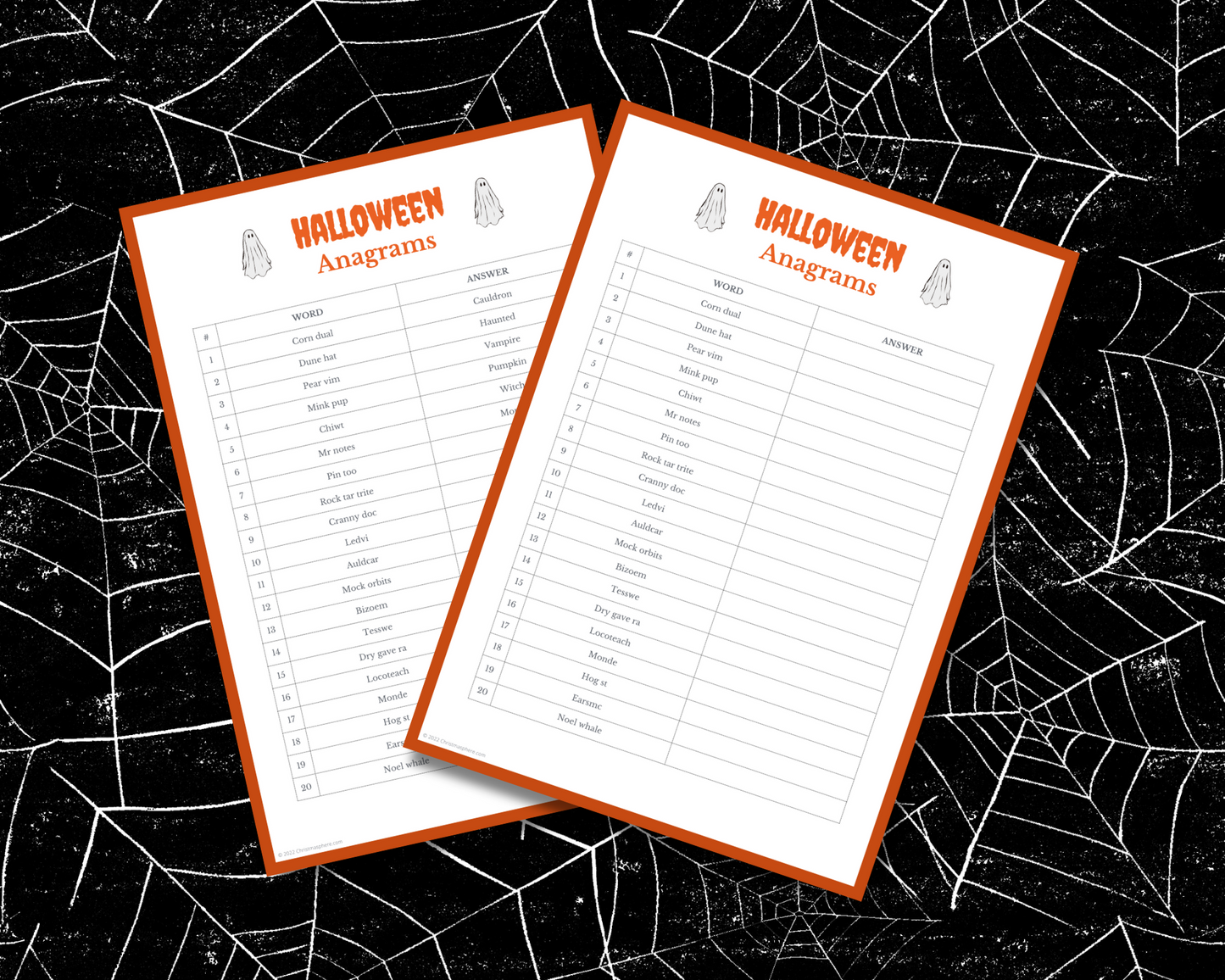Halloween Anagrams