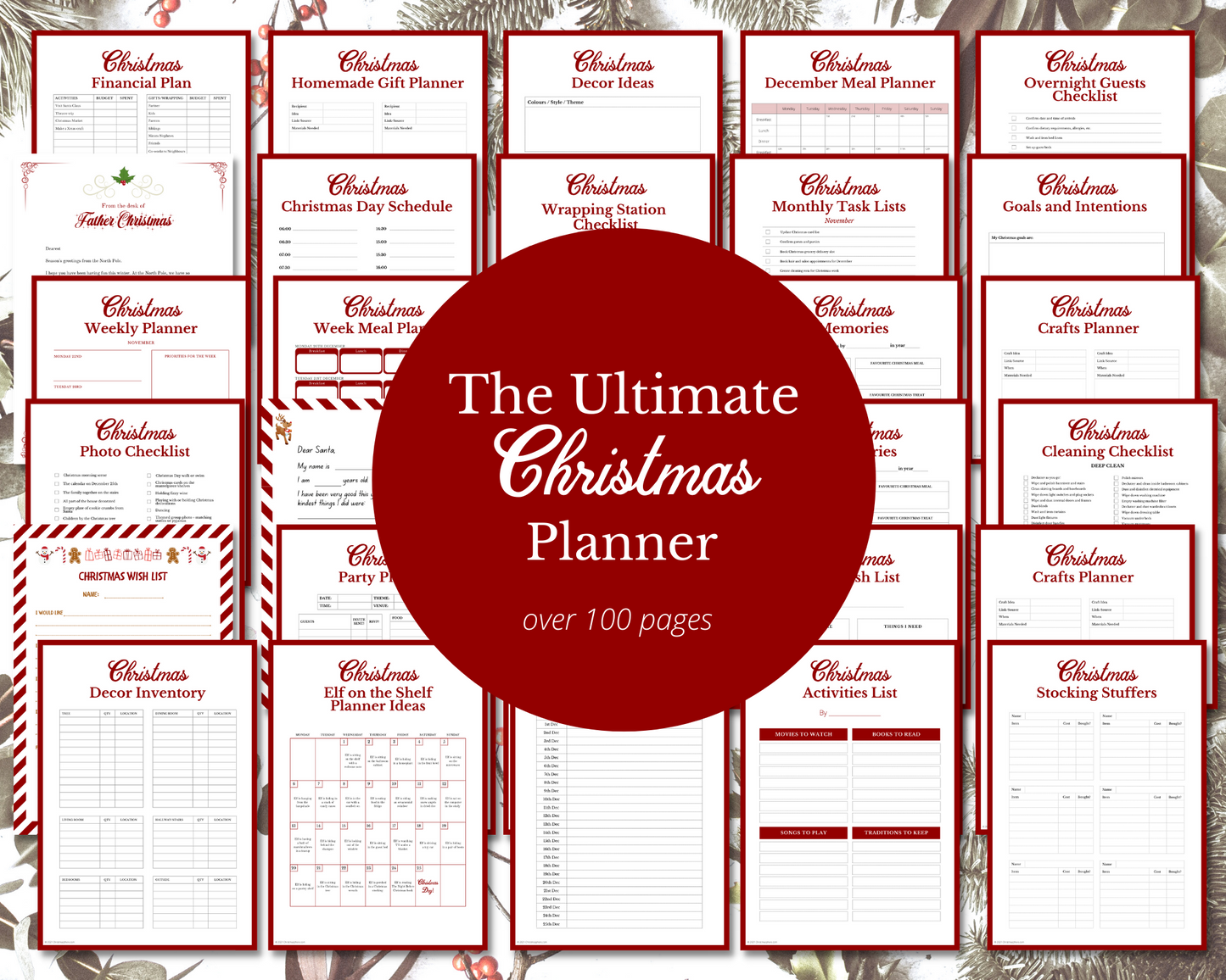 ULTIMATE Christmas Planner and Organiser | Festive Organization | Over 100 Pages!