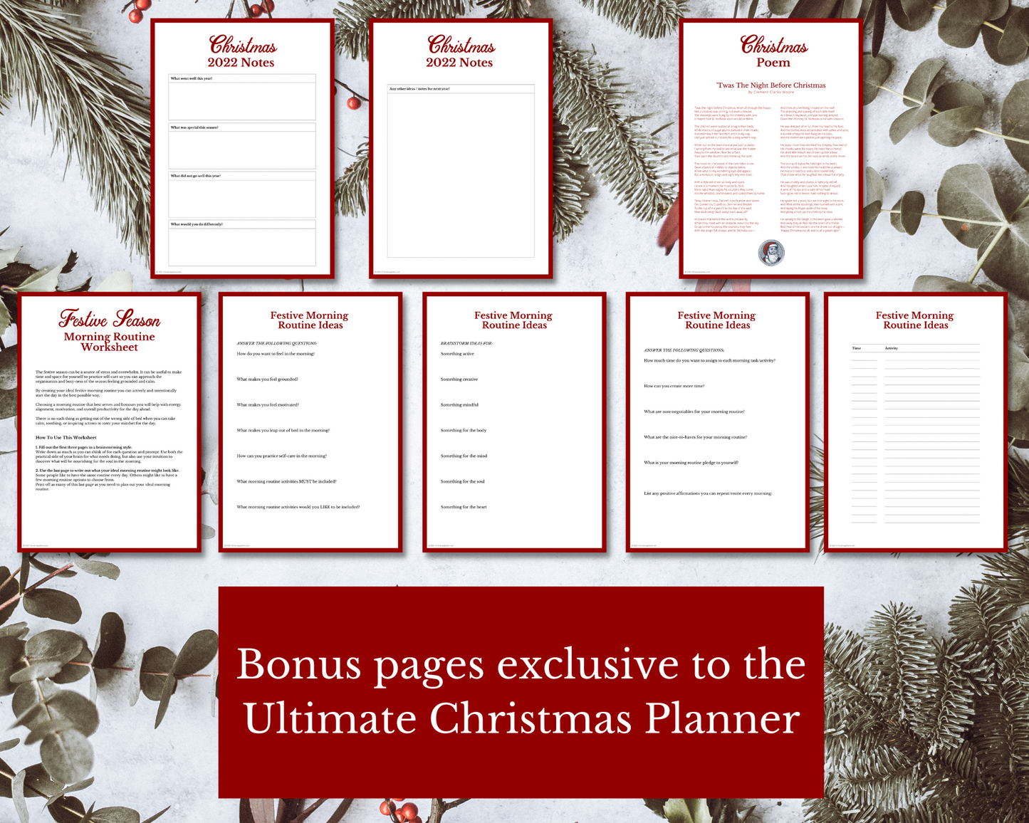 ULTIMATE Christmas Planner and Organiser | Festive Organization | Over 100 Pages!