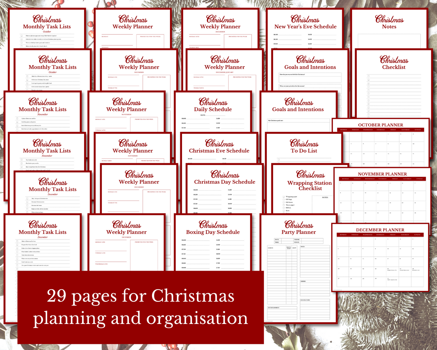ULTIMATE Christmas Planner and Organiser | Festive Organization | Over 100 Pages!