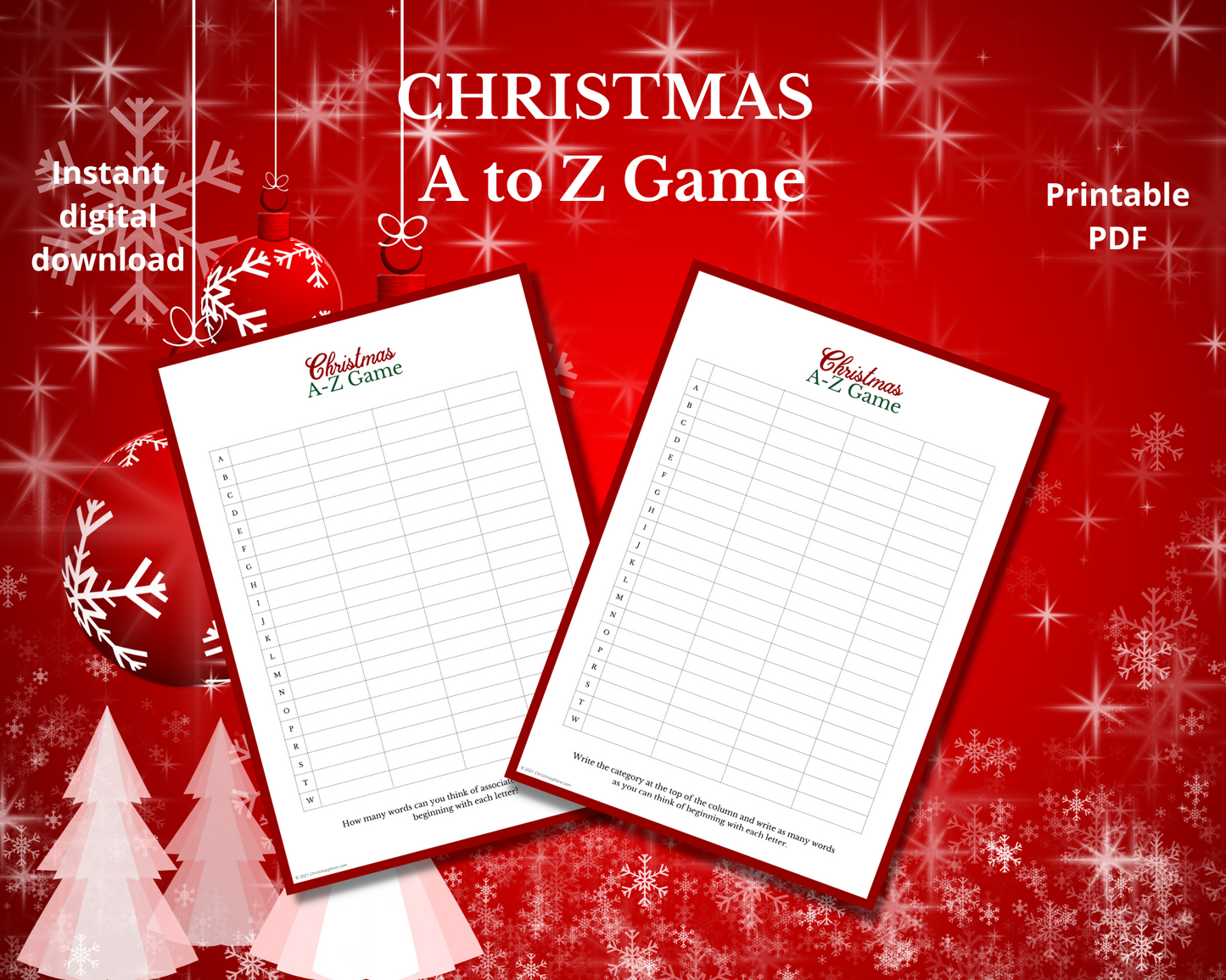 Christmas A-Z Game
