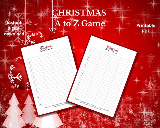 Christmas A-Z Game