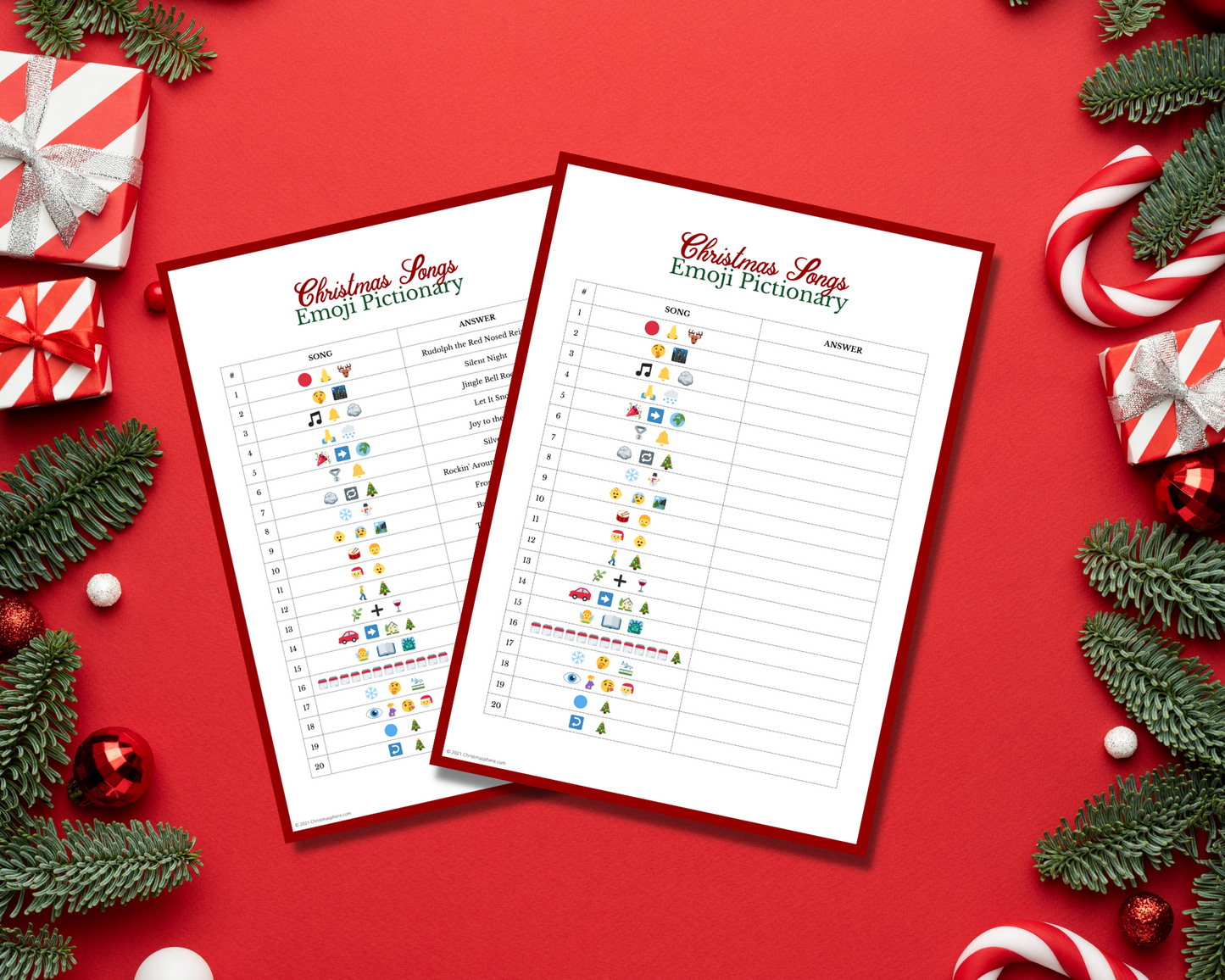 Christmas Songs Emoji Quiz