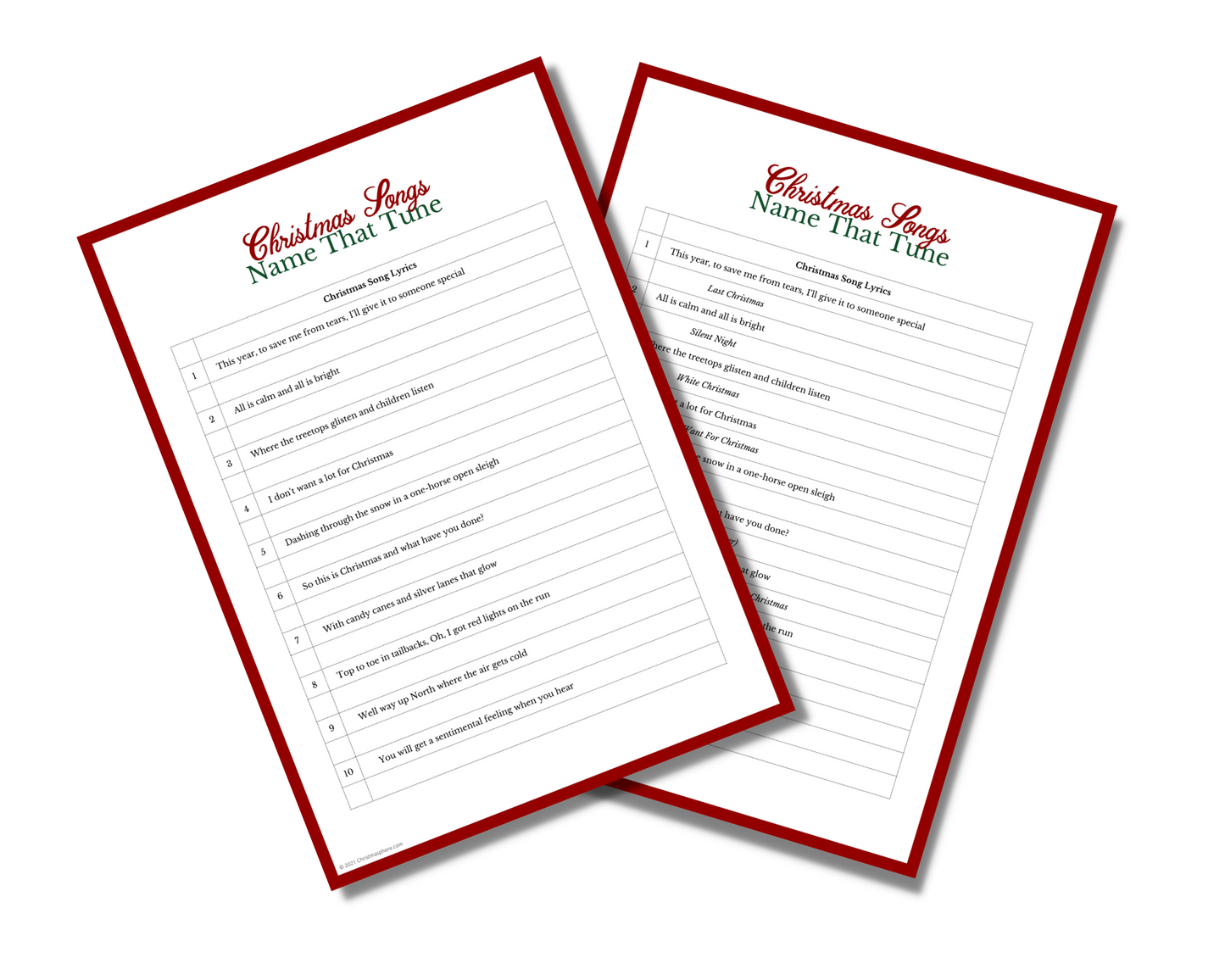 Christmas Name That Tune Quiz