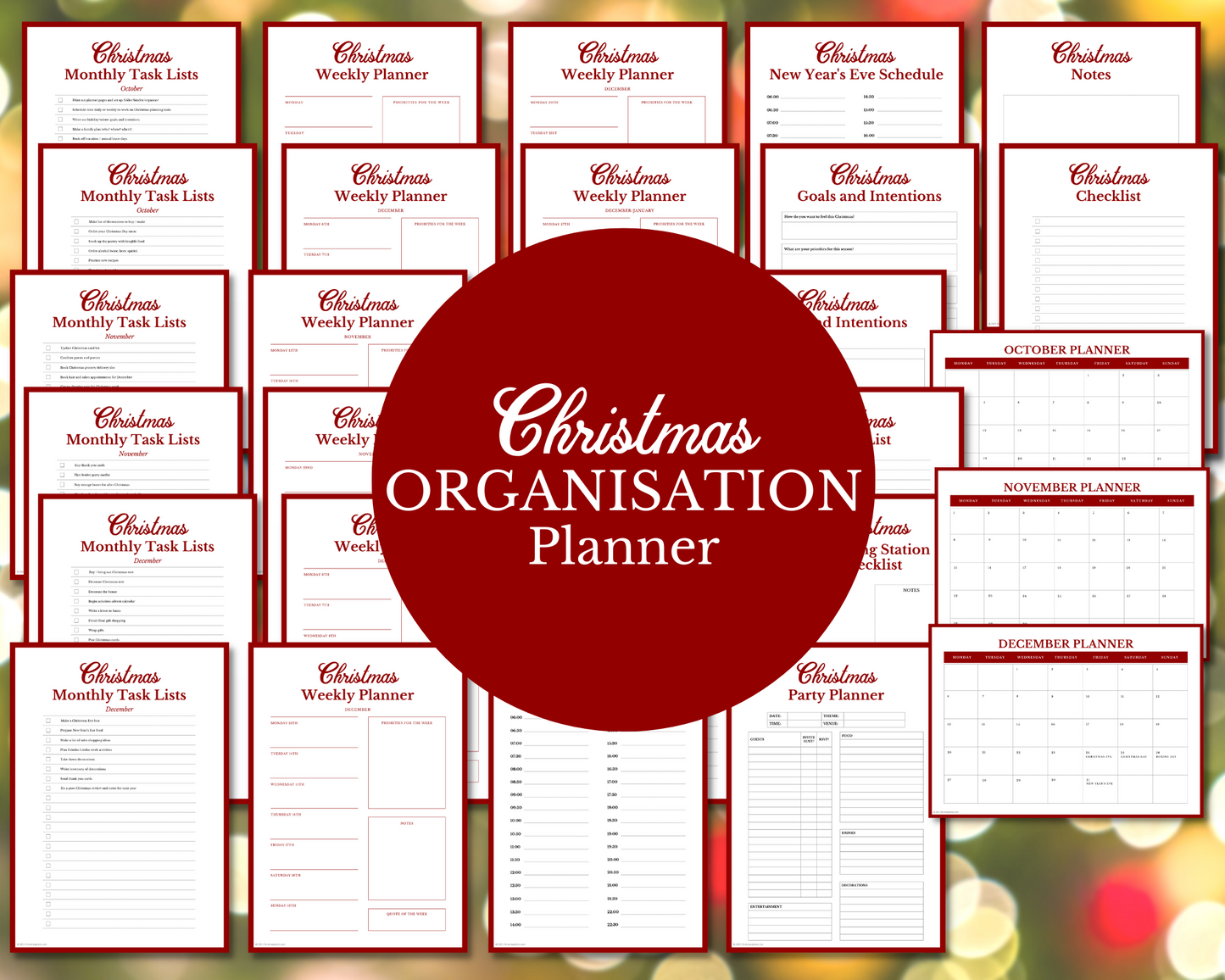 Christmas ORGANISATION Planner | 29 pages