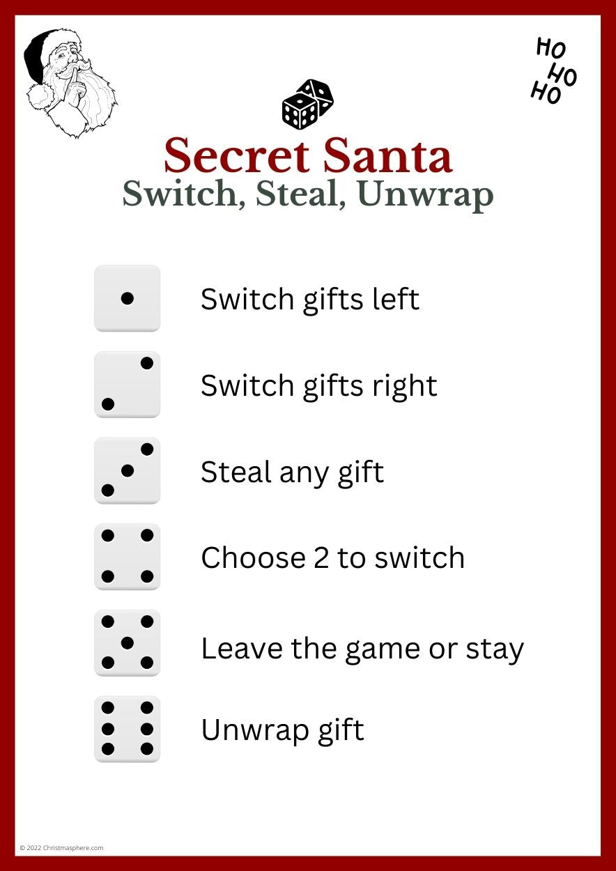 Secret Santa Bundle | Questionnaire, Sign up sheets, game, gift tags