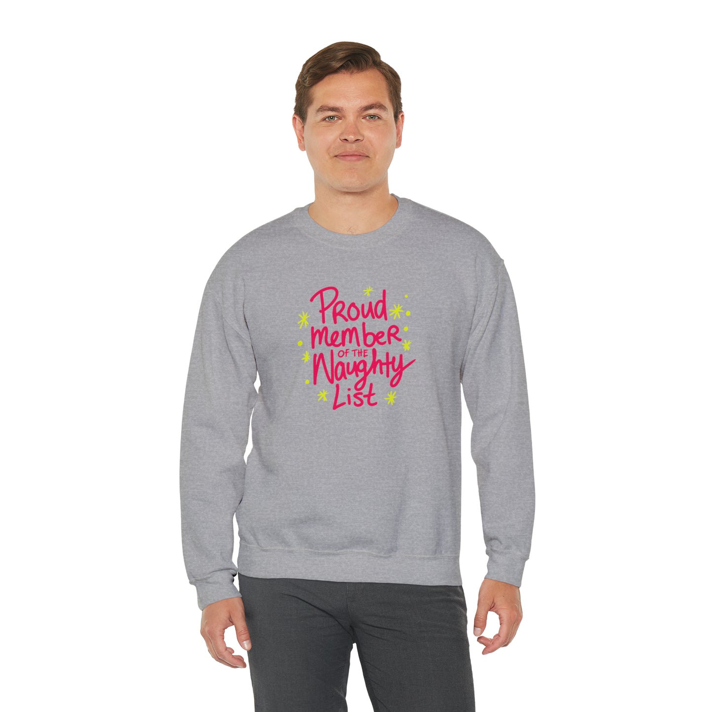 Proud Member of the Naughty List Christmas Sweatshirt | Matching Christmas Jumpers For Men, Women, Families | Xmas Gift