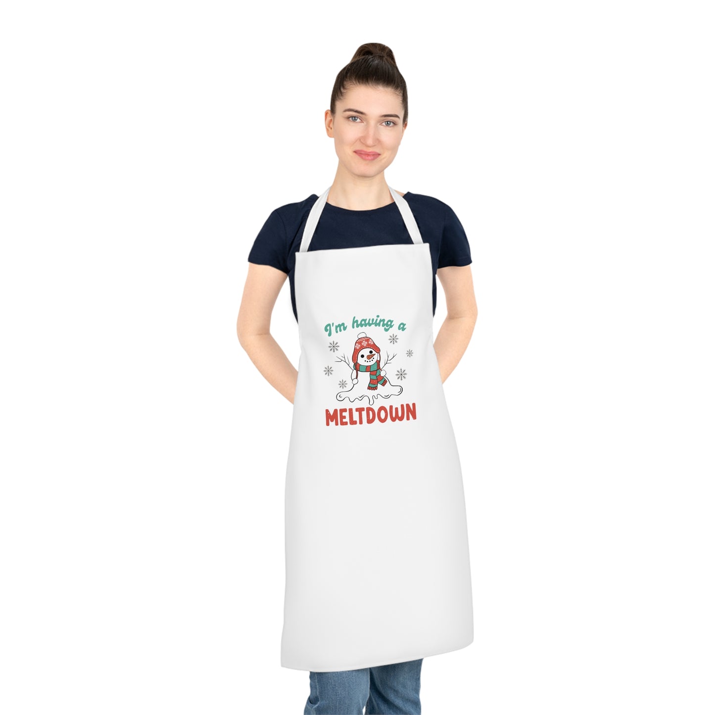 I'm Having a Meltdown Snowman Christmas Apron