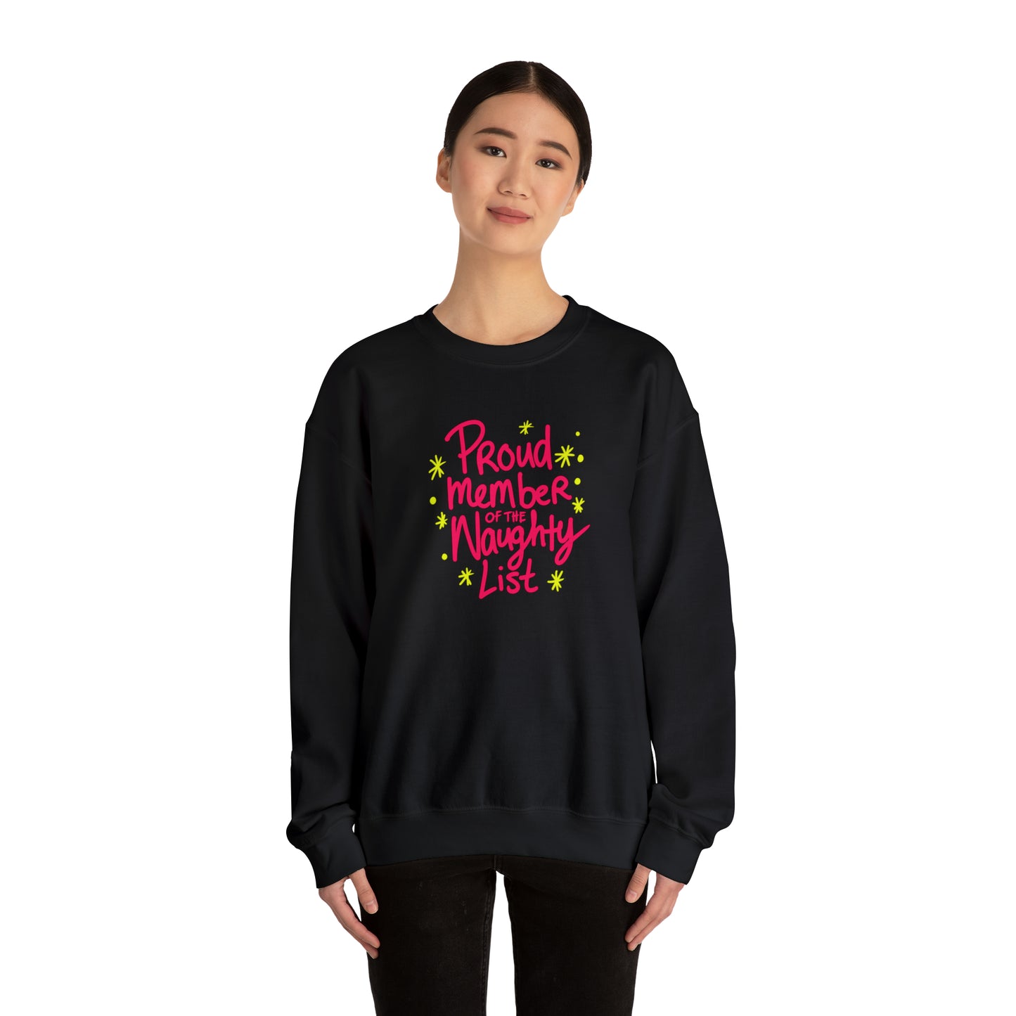 Proud Member of the Naughty List Christmas Sweatshirt | Matching Christmas Jumpers For Men, Women, Families | Xmas Gift