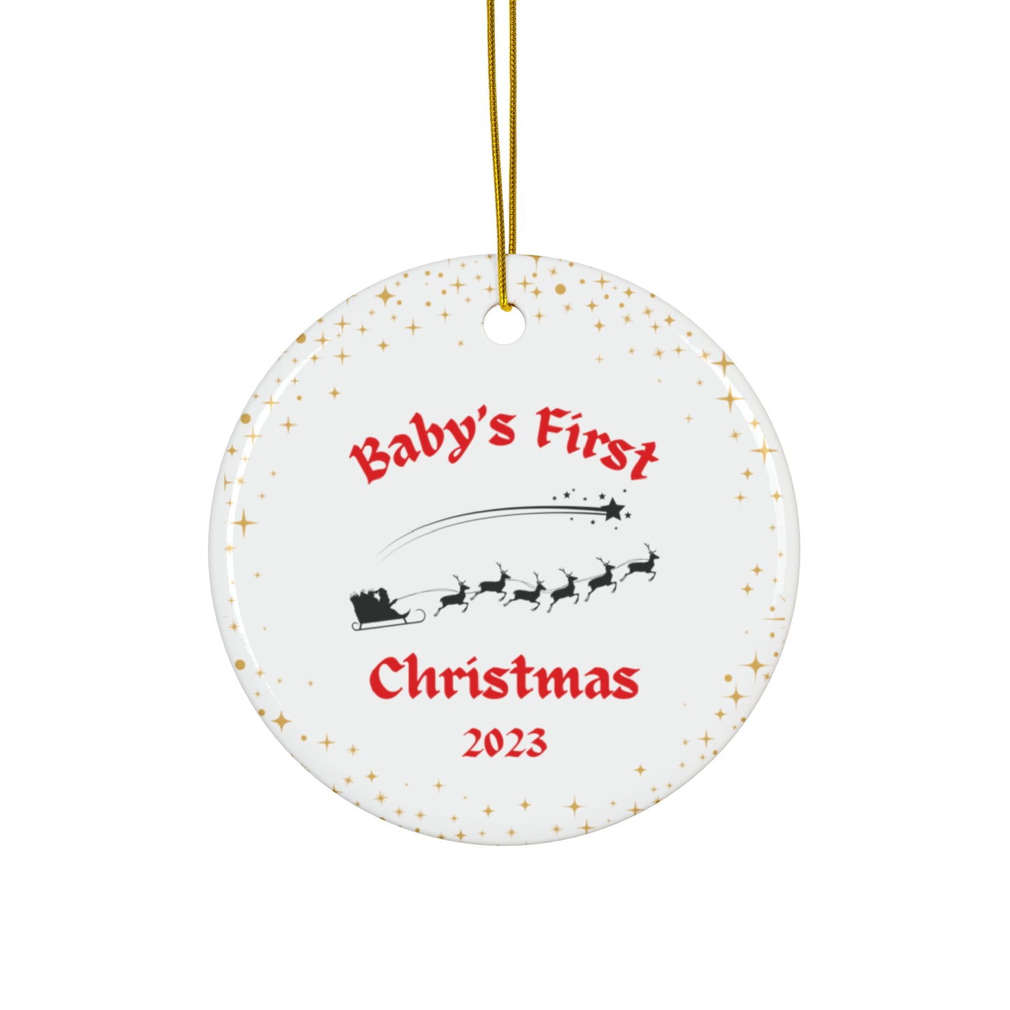 Baby's First Christmas Ceramic Ornament