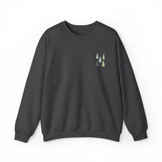 Minimalist Christmas Sweatshirt | Christmas Tree Sweater | Matching Christmas Jumpers For Men, Women, Families | Xmas Gift