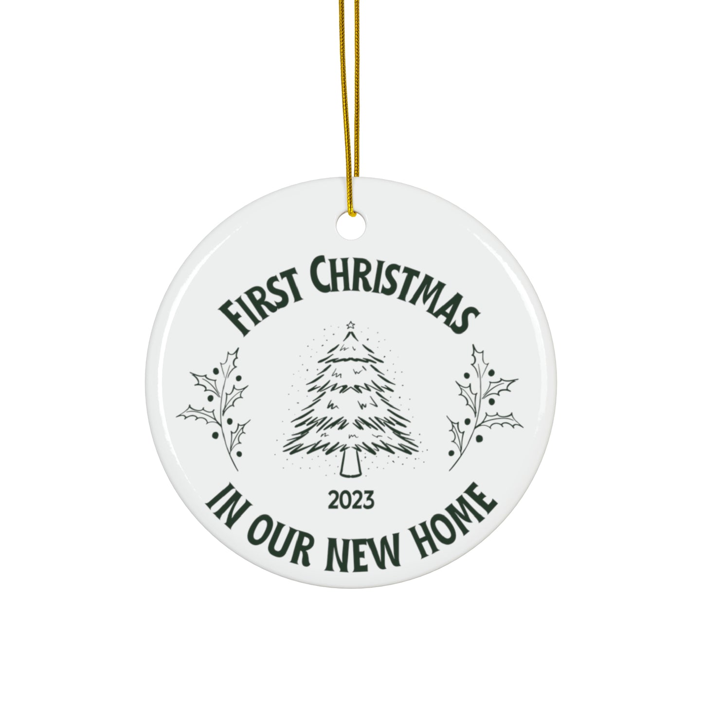 First Christmas in Our New Home Ceramic Ornament | Christmas Decoration | First Christmas in New Home 2023