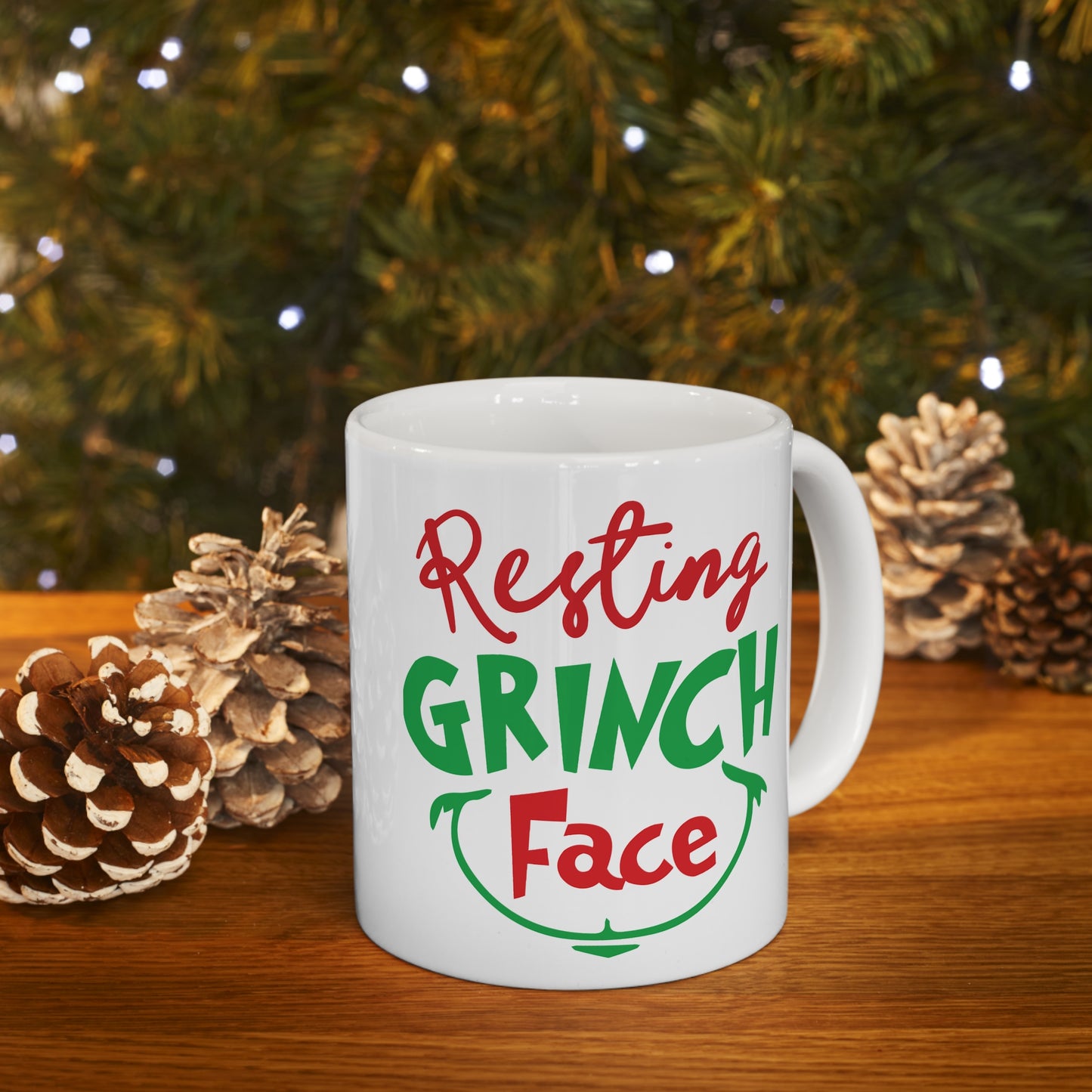 Resting Grinch Face - Christmas Mug