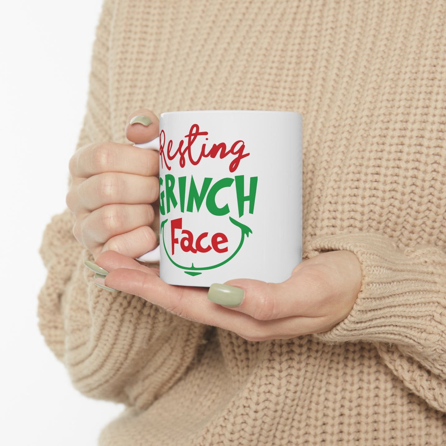 Resting Grinch Face - Christmas Mug