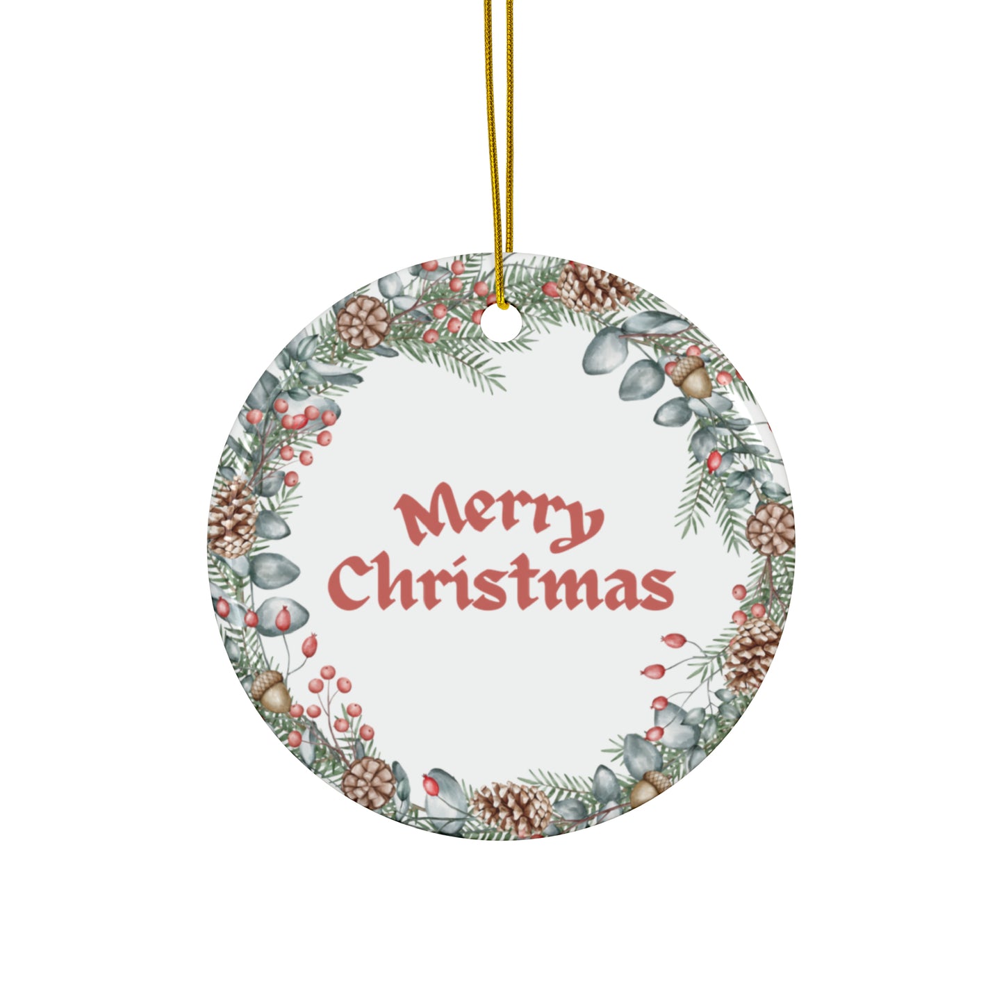 Merry Christmas Ceramic Ornament | Christmas Decoration | Christmas Gift | Secret Santa Gift | Christmas Eve Box