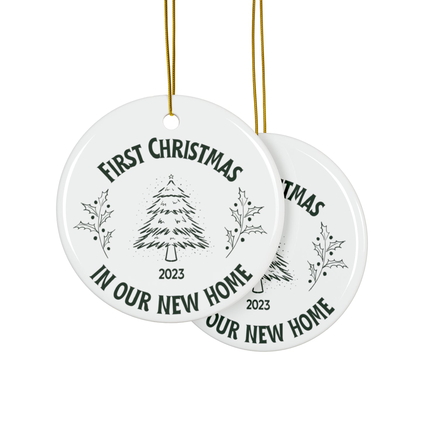 First Christmas in Our New Home Ceramic Ornament | Christmas Decoration | First Christmas in New Home 2023