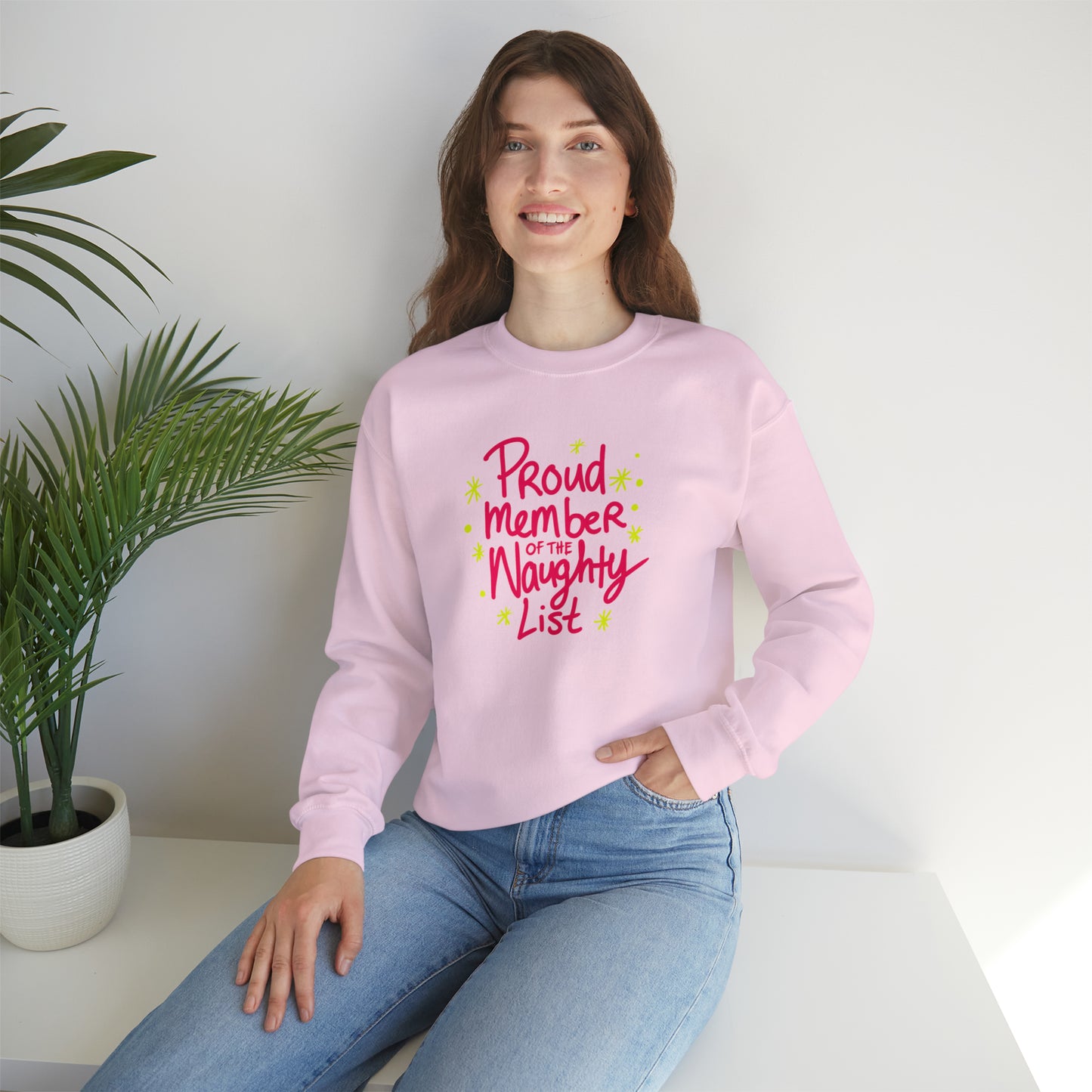 Proud Member of the Naughty List Christmas Sweatshirt | Matching Christmas Jumpers For Men, Women, Families | Xmas Gift