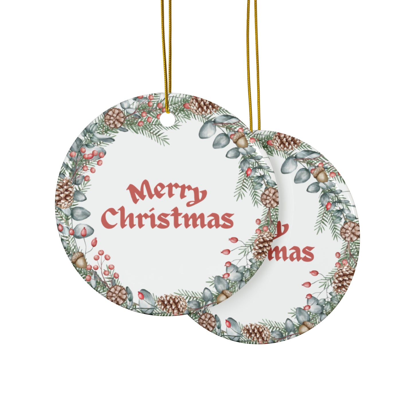 Merry Christmas Ceramic Ornament | Christmas Decoration | Christmas Gift | Secret Santa Gift | Christmas Eve Box