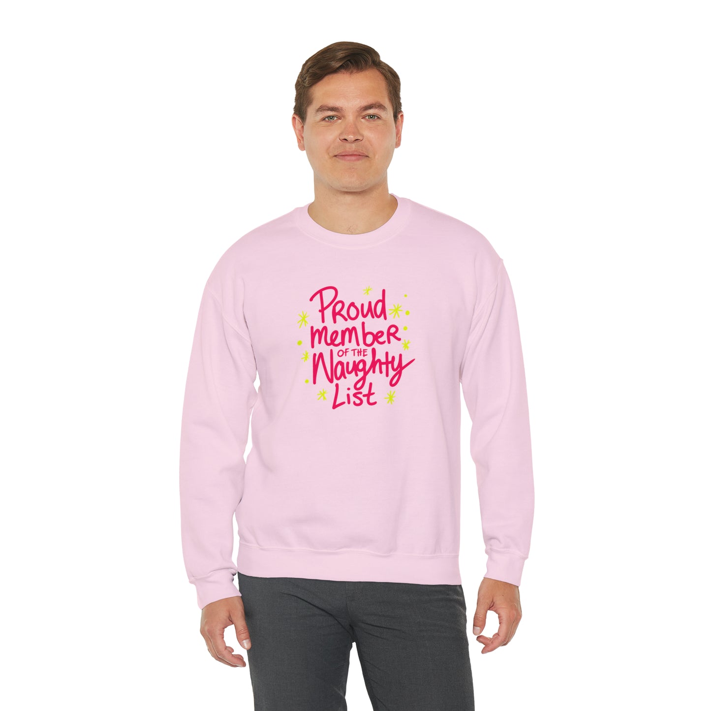 Proud Member of the Naughty List Christmas Sweatshirt | Matching Christmas Jumpers For Men, Women, Families | Xmas Gift