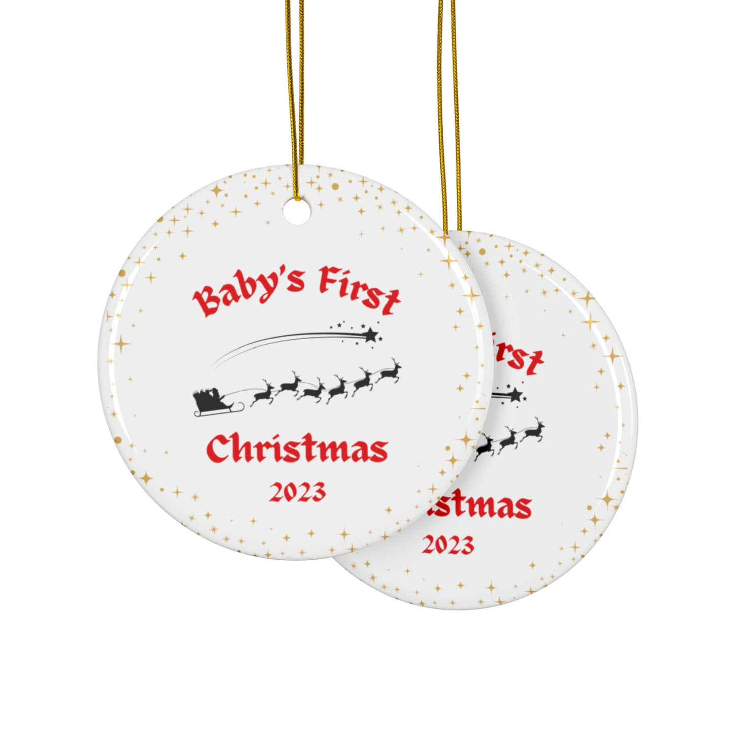 Baby's First Christmas Ceramic Ornament