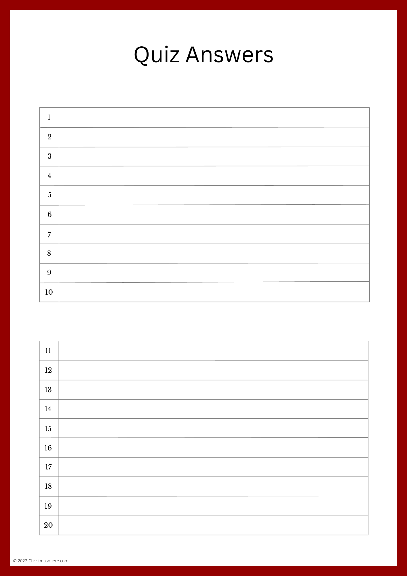18 Printable 20 Questions Game Template Forms - Fillable Samples