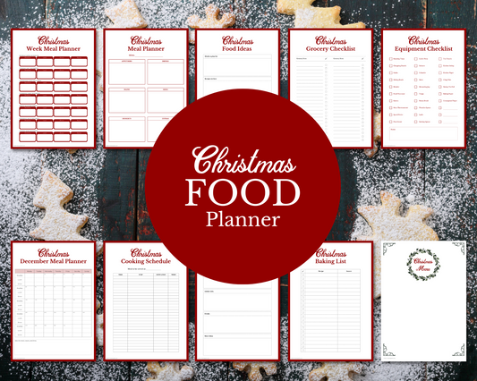 Christmas FOOD Planner | 10 pages