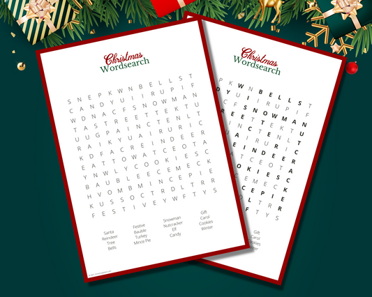 Christmas Wordsearch for Kids
