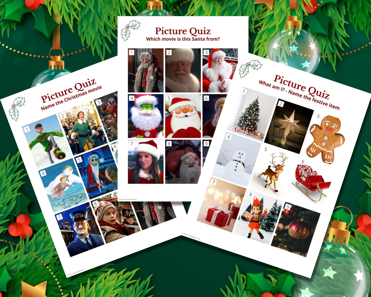 Christmas Picture Quiz for Kids