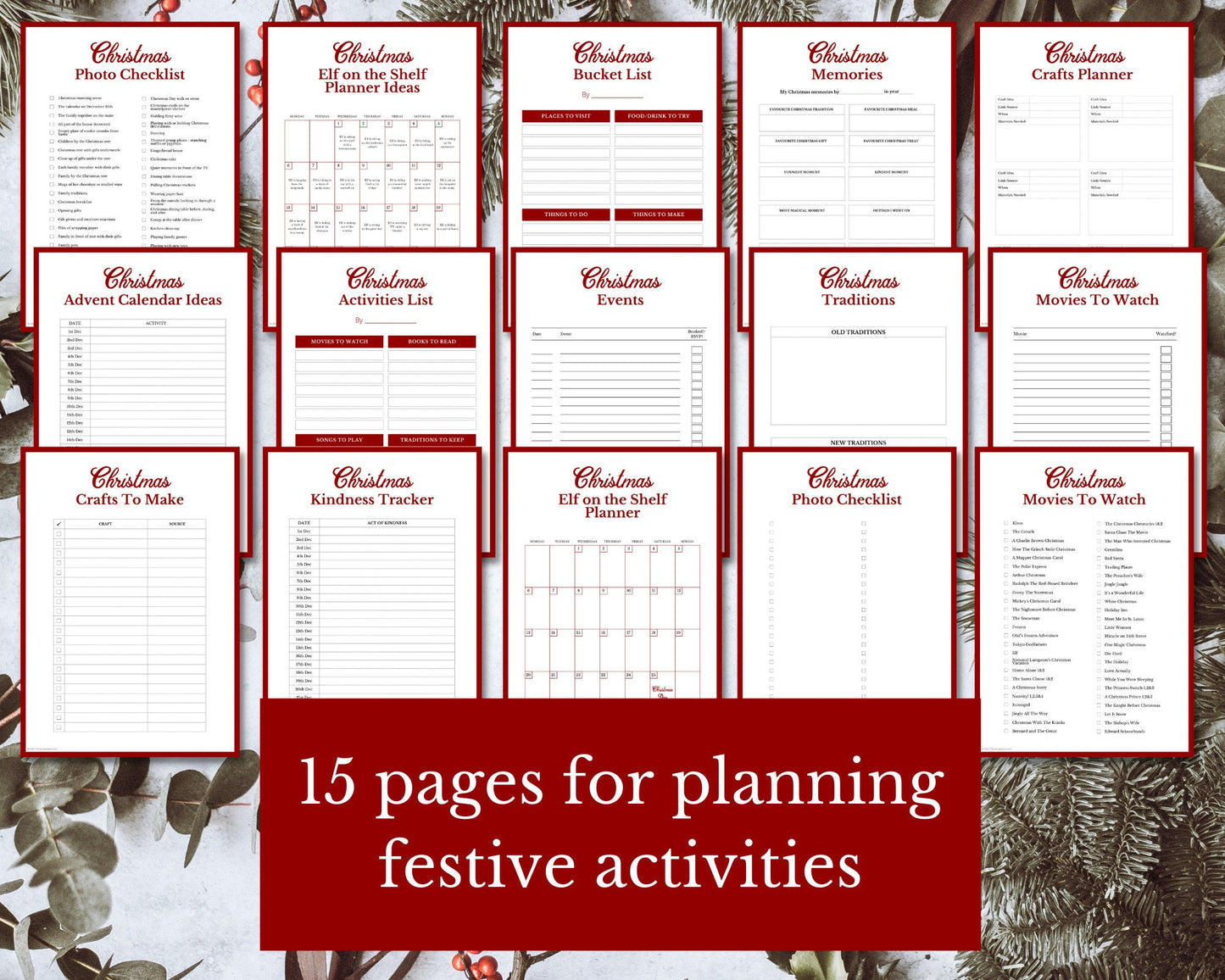 Christmas ACTIVITIES Bundle | 15 pages